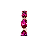 Rose gold Marquise Garnet Prong Set Half-Eternity Band_11