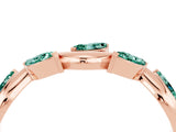 Rose gold Marquise Green Sapphire Twisted Band with Prong Setting_10