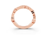 Rose gold Marquise Green Sapphire Vine Eternity Band with Bezel Setting_9