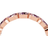 Rose gold Marquise Morganite Prong Set Half-Eternity Band_10