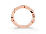 Rose gold Marquise Morganite Vine Eternity Band with Bezel Setting_9