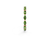 Rose gold Marquise Peridot Eternity Band with U-Prong Setting_14