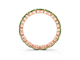 Rose gold Marquise Peridot Eternity Band with U-Prong Setting_15