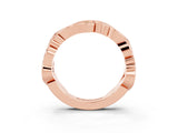 Rose gold Marquise Peridot Vine Eternity Band with Bezel Setting_9