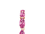 Rose gold Marquise Pink Sapphire Eternity Band with U-Prong Setting_77