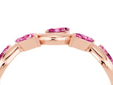 Rose gold Marquise Pink Sapphire Twisted Band with Prong Setting_22