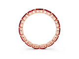 Rose gold Marquise Ruby Eternity Band with U-Prong Setting_15