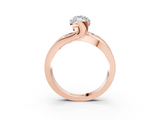 Rose gold Marquise Solitaire Channel-Set Split Shank Ring with Tension Prong Setting_18