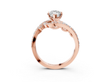 Rose gold Marquise Solitaire with Pavé Twist Band and Four-Prong Setting_59