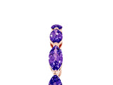 Rose gold Marquise Tanzanite Eternity Band with U-Prong Setting_17