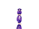 Rose gold Marquise Tanzanite Prong Set Half-Eternity Band_11