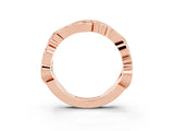 Rose gold Marquise Tanzanite Vine Eternity Band with Bezel Setting_9