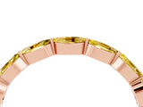 Rose gold Marquise Yellow Sapphire Half Eternity Band with Prong Setting_22
