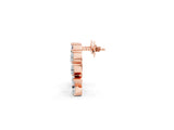 Rose gold Marquise and Pear Diamond Graduated Cluster Earrings_1