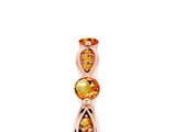 Rose gold Marquise and Round Citrine Milgrain Band with Bezel Setting_11