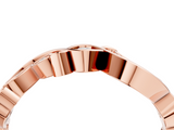 Rose gold Marquise and Round Diamond Infinity Eternity Band with Bezel Setting_27