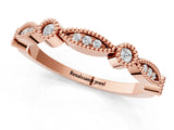Rose gold Milgrain Bezel and Marquise Diamond Band_13