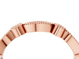 Rose gold Milgrain Bezel and Marquise Diamond Band_16