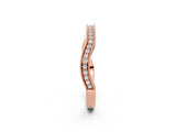 Rose gold Milgrain Channel-Set Round Diamond Contour Band_18