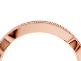 Rose gold Milgrain Channel-Set Round Diamond Contour Band_20