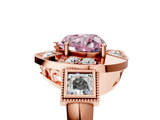 Rose gold Milgrain Fancy Pink Heart Cut Diamond Halo Split Shank Ring_11