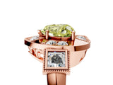 Rose gold Milgrain Fancy Yellow Heart Cut Diamond Halo Split Shank Ring_17