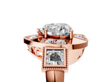 Rose gold Milgrain Heart Cut Diamond Halo Split Shank Ring_13