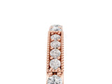 Rose gold Milgrain Round Diamond Pavé Channel Set White Gold Band_21