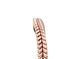 Rose gold Milgrain Twist Contour Wedding Band_43