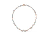 Rose gold Mixed Shape Diamond Tennis Necklace_1
