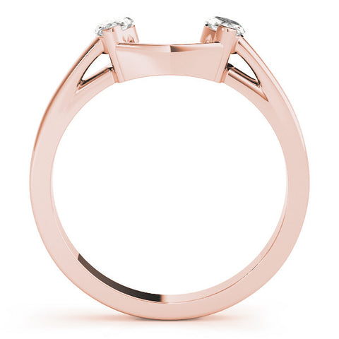 Rose gold Open Band Marquise Diamond Tension Setting 1