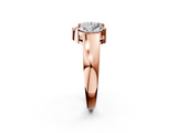 Rose gold Open Band Marquise Diamond Tension Setting_6