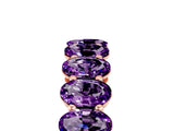 Rose gold Oval Cut Amethyst Eternity Band with Shared Prong Setting_5