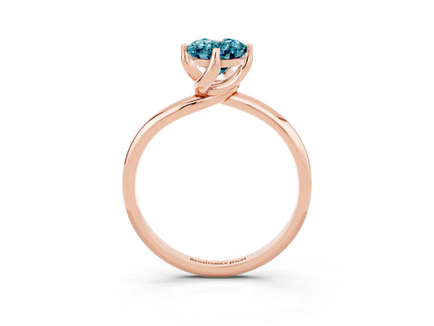 Rose gold Oval Cut Blue Topaz Solitaire Engagement Ring with Four-Prong Setting and Classic Band_15