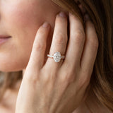 Rose gold Oval Cut Channel Set Solitaire Engagement Ring with Prong Setting_14