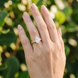 Rose gold Oval Cut Channel Set Solitaire Ring with Four-Prong Setting_18