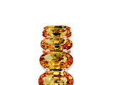 Rose gold Oval Cut Citrine Eternity Band with Shared Prong Setting_5