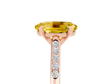 Rose gold Oval Cut Cut Channel Set Solitaire Engagement Ring with Four-Prong Setting_5