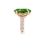 Rose gold Oval Cut Cut Channel Set Solitaire Engagement Ring with Four-Prong Setting_5