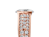 Rose gold Oval Cut Cut Diamond Channel Set Pave Band with Tension Prong Setting_12