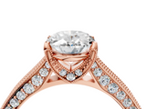 Rose gold Oval Cut Diamond Pave Band with Four-Prong Setting_40