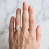 Rose gold Oval Cut Diamond Solitaire Engagement Ring with Celtic Knot Band and Four-Prong Setting_78