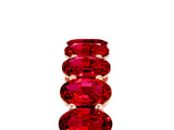 Rose gold Oval Cut Ruby Eternity Band with Shared Prong Setting_5
