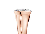 Rose gold Oval Cut Solitaire Tension Set Diamond Ring with Split Shank Band_20