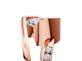 Rose gold Oval Cut Solitaire Tension-Set Diamond Split Shank Ring_20