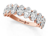 Rose gold Oval Diamond Prong-Set Eternity Band_10