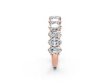 Rose gold Oval Diamond Prong-Set Eternity Band_11