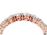 Rose gold Oval Diamond Prong-Set Eternity Band_13