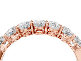 Rose gold Oval Diamond Shared Prong Eternity Band_13