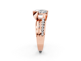 Rose gold Oval Solitaire Channel-Set Split Shank Ring with Tension Prong Setting_17